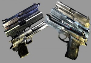 H&K USP   .45   Glock 18   9mm    Desert Eagle   .50   Sig P